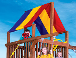 160 Red Yellow Blue Canopy Clubhouse