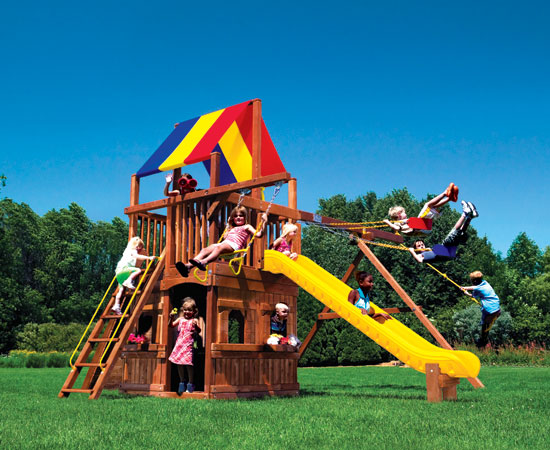 45C Rainbow Clubhouse Pkg II with Playhouse